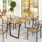 TRUUSK Tuintafel Hout 175x80 Cm Weerbestendig Balkontafel Me, Verzenden, Nieuw