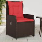 vidaXL Liggende tuinstoelen 2 stuks bruin polyrotan, Tuin en Terras, Verzenden, Nieuw, Rotan