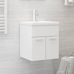 vidaXL Wastafelkast 41x38,5x46 cm bewerkt hout wit, Huis en Inrichting, Verzenden, Nieuw, Minder dan 100 cm