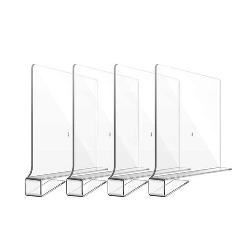 Plankverdeler - 4 Stuks - Transparant - Kledingkast, Huis en Inrichting, Woonaccessoires | Overige, Nieuw, Verzenden
