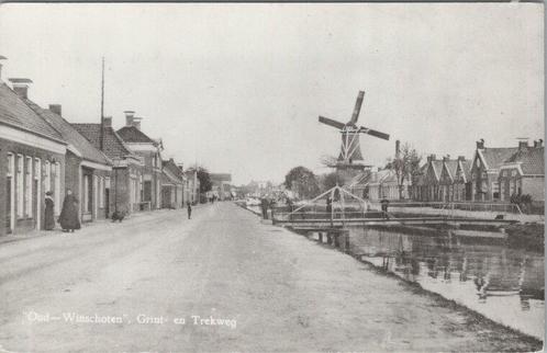 OUD - WINSCHOTEN - Grint en Trekweg, Verzamelen, Ansichtkaarten | Nederland, Verzenden