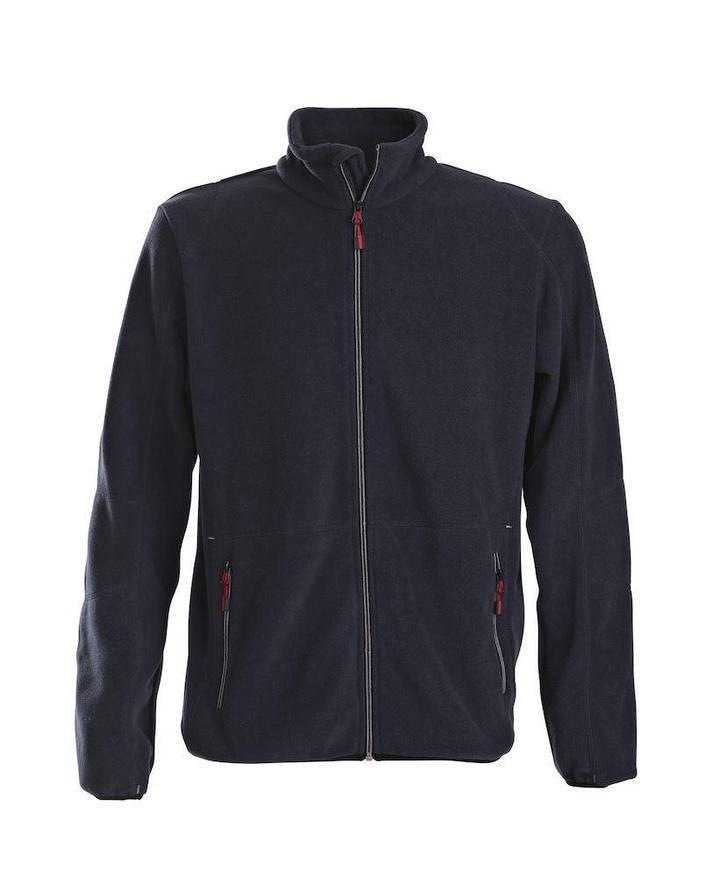 Fleecejack Marineblauw - 100% Microfleece Polyester, Kleding | Heren, Jassen | Zomer, Nieuw, Verzenden