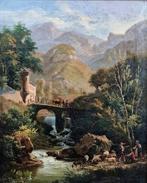 Giovanni Serritelli (1810-c.1880) - La Valle dei Mulini,, Antiek en Kunst, Kunst | Schilderijen | Klassiek