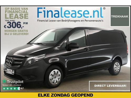 Mercedes-Benz Vito 114 CDI Lang Airco Cruise Trekhaak €306pm, Auto's, Bestelauto's, Lease, Handgeschakeld, Diesel, Zwart, Mercedes-Benz