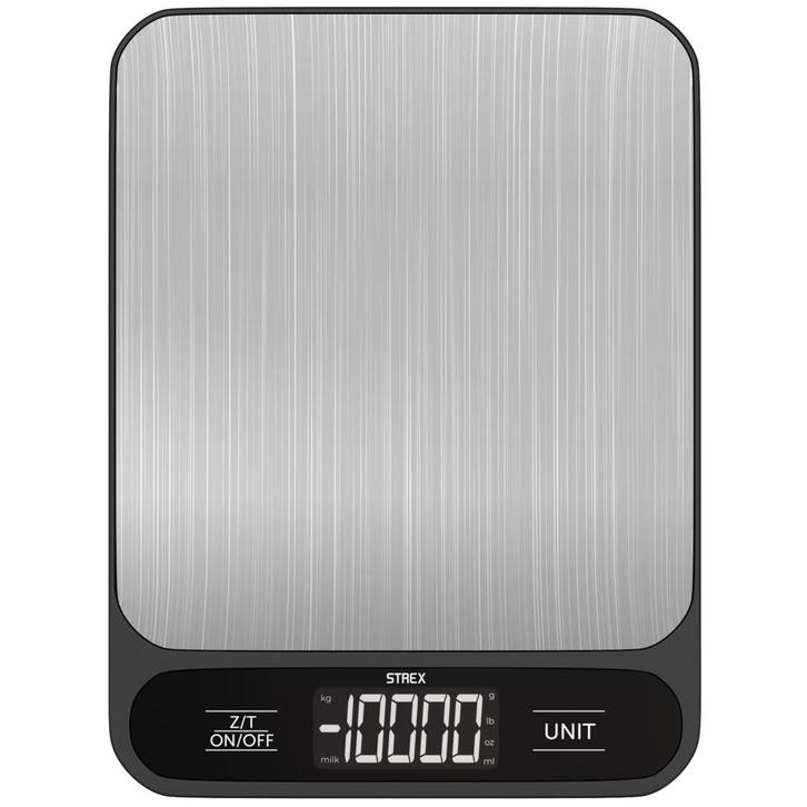 Strex Keukenweegschaal Digitaal - 1 g tot 10 kg - RVS/Zwart, Huis en Inrichting, Keuken | Keukenbenodigdheden, Nieuw, Verzenden