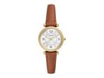 Fossil CARLIE ES5297 Dames Horloge 28 mm - Bruin, Verzenden, Zo goed als nieuw