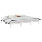 vidaXL Bedframe Family zonder matras 240x200 cm massief, Huis en Inrichting, Slaapkamer | Bedden, Verzenden, Wit, Hout, Nieuw