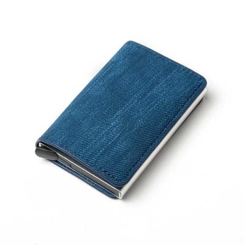RFID Creditcard Houder Portemonnee - Vintage Leren Aluminium, Sieraden, Tassen en Uiterlijk, Portemonnees, Nieuw, Verzenden