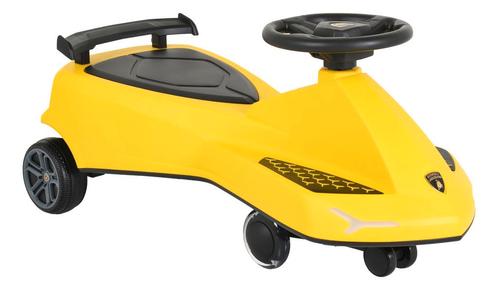 Lamborghini Swing Car Yellow Wiebelauto 13773, Kinderen en Baby's, Speelgoed | Buiten | Voertuigen en Loopfietsen, Loopvoertuig