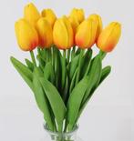 Actie tulp tulpen 33cm bundel kleur geel/oranje blos j /, Ophalen of Verzenden, Nieuw