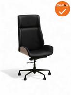 Vergaderstoel Charles - NIEUW - zwart kunstleer - hoge rug, Vergader- of Presentatieruimte, Ophalen of Verzenden, Gebruikt, Stoel