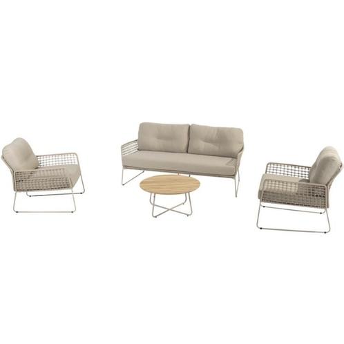Albano stoel bank loungeset 4 delig latte rope Taste 4SO, Tuin en Terras, Tuinsets en Loungesets, Nieuw, Ophalen of Verzenden