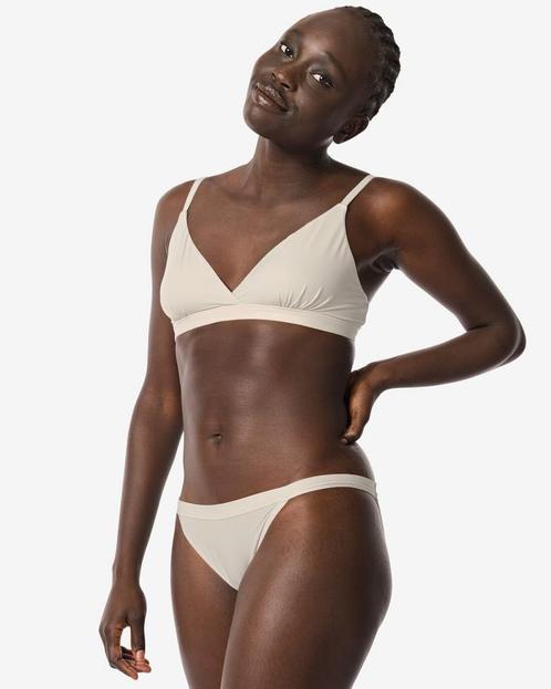 HEMA Damestanga micro creme, Kleding | Dames, Ondergoed en Lingerie, Verzenden