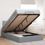 vidaXL Ottoman bed met matras en LEDs 120x200 cm stof, Huis en Inrichting, Verzenden, Nieuw, Twijfelaar, 120 cm