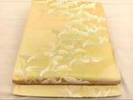 Elegante Japanse Fukuro Obi – Goud met vliegende kraanmotief, Antiek en Kunst