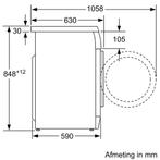 Bosch Logixx 9 Wasmachine 9kg| A+++ | EcoSilence | Garantie!, Energieklasse A of zuiniger, 1200 tot 1600 toeren, Minder dan 85 cm