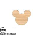LaserWood Pin / Broche Micky Mouse, Nieuw, Verzenden