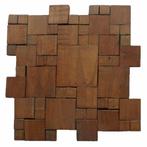 Mozaïek Hout Square Random Old Teak (P 02) 30X30 Cm (Prijs, Doe-het-zelf en Verbouw, Ophalen of Verzenden, Nieuw