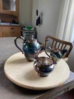 Theepot (4) - .835 zilver - Zilveren theeservies, Antiek en Kunst