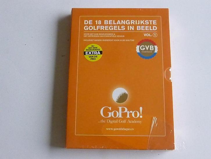 De 18 Belangrijkste Golfregels in Beeld vol. 1 (DVD) Nieuw, Cd's en Dvd's, Dvd's | Documentaire en Educatief, Zo goed als nieuw
