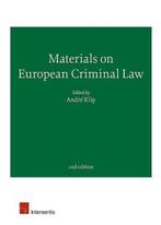 Materials on European Criminal Law 9781780682617, Boeken, Zo goed als nieuw