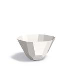 Aluminium bloempot Facet Ø100x60cm - Met bodem, 100 cm of meer, Rond, Nieuw, Metaal