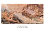 Kunstdruk Michelangelo - La creazione di Adamo 120x80cm, Nieuw, Verzenden