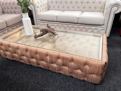 Chesterfield Maarssen !! Uniek Zijde Salontafel 150 x70 cm, Huis en Inrichting, Tafels | Salontafels, Zo goed als nieuw, Ophalen