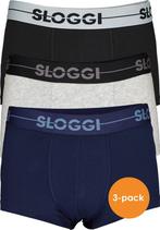 Sloggi Men - XL (7) Go 3Pack Hipster Zwart/Grijs/Blauw, Kleding | Heren, Ondergoed, Verzenden