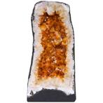 Oranje Citrien Cathedral Geode - 45x18x19 cm- 21 kg, Verzamelen