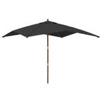 Tuinparasol Massief Hout | Laatste Stuk!, Tuin en Terras, Parasols, Nieuw, Ophalen of Verzenden, Waterdicht, Stokparasol