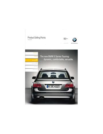 2004 BMW 5 SERIE TOURING PRODUCT BEARGUMENTATIE BROCHURE beschikbaar voor biedingen