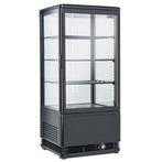 Vitrine tafelmodel geventileerd, 4 glazen zijden, 4 niveau,, Verzenden