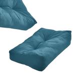 Rugkussen voor palletbank 60x40x20/10 cm turquoise, Verzenden, Nieuw