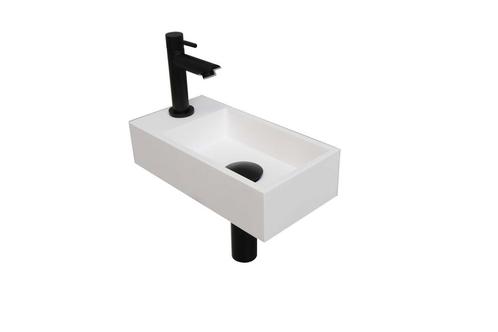 Fonteinset INK Versus 36x18x9 cm Polystone Mat Wit Met, Doe-het-zelf en Verbouw, Sanitair, Overige typen, Nieuw, Ophalen of Verzenden