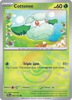 Cottonee 007/131 Pokeball reverse holo Prismatic Evolutions, Ophalen of Verzenden, Nieuw, Losse kaart, Foil