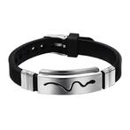 Fako Bijoux® - Armband - RVS Siliconen - Slang, Nieuw, Verzenden