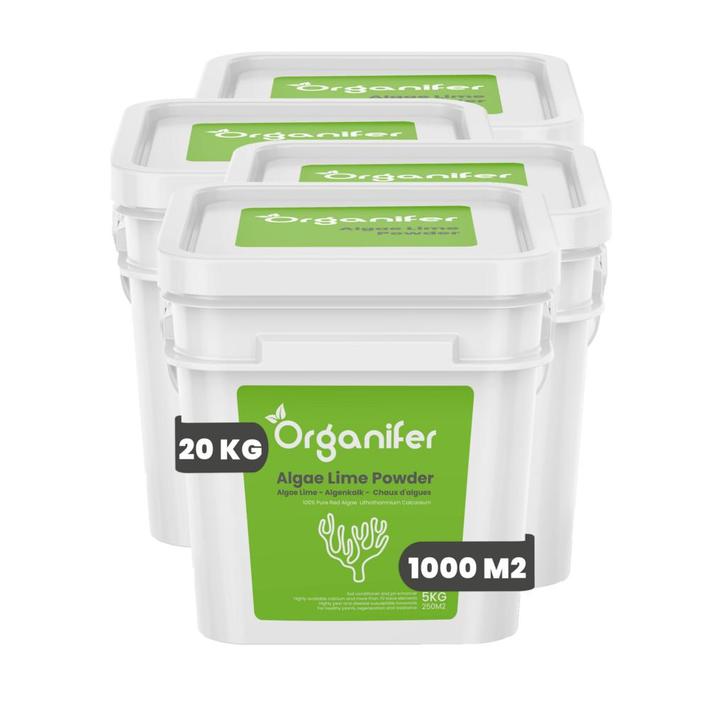 Algenkalk Poeder - Zuiver Lithothamnium Calcareum (20 kg, Tuin en Terras, Aarde en Mest, Mest, Verzenden