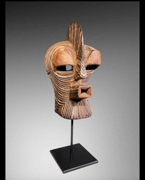 Masque LUBA, Kifwebe, (37 CM) - masker kifwebe dier - Songye, Antiek en Kunst, Kunst | Niet-Westerse kunst