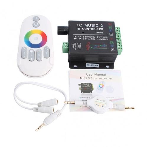 Muziek Gestuurde RGB Controller met RF Remote, Hobby en Vrije tijd, Elektronica-componenten, Ophalen of Verzenden