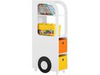 Sobuy Kinder Boekenkast - Wit - 50x26x110 cm, Huis en Inrichting, Verzenden, Nieuw