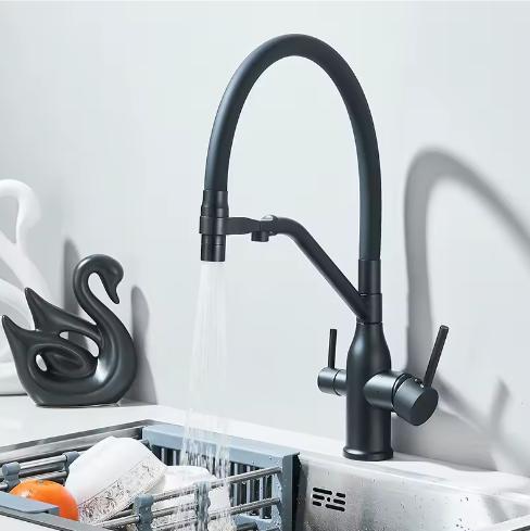 Filterkraan Keuken 360° – Warm en Koud, Dubbel, Huis en Inrichting, Badkamer | Badkamermeubels, Nieuw, Verzenden