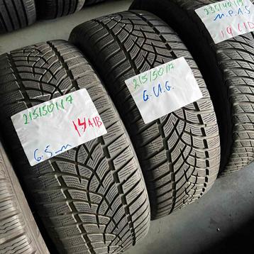 2 x Goodyear UltraGrip 215-50-17 Winterbanden 6,5mm beschikbaar voor biedingen