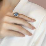 Ring - 18 karaat Geel goud - 10.20ct. tw. Topaas, Sieraden, Tassen en Uiterlijk, Ringen, Nieuw