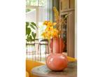 Mica Decorations Boyd Vaas - H36 x Ø25 cm - Metaal - Terra, Huis en Inrichting, Woonaccessoires | Vazen, Verzenden, Nieuw