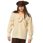 Piraat Blouse Heren Beige, Verzenden, Nieuw