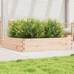 vidaXL Plantenbak 110x110x23 cm massief grenenhout, Verzenden, Nieuw, Hout