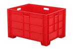 Stapelbak 800x600xH500mm gesl. 4 poten 4 OH rood ral3020, Ophalen of Verzenden, Nieuw
