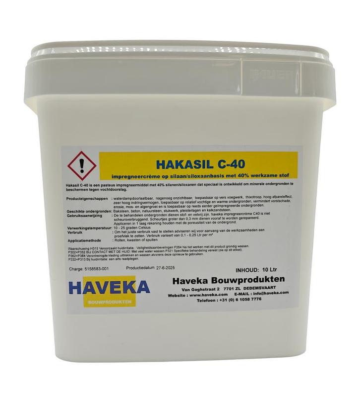 Impregneermiddel emmer á 10 Ltr (gevel impregneercreme), Doe-het-zelf en Verbouw, Overige Doe-het-zelf en Verbouw, Nieuw, Ophalen of Verzenden