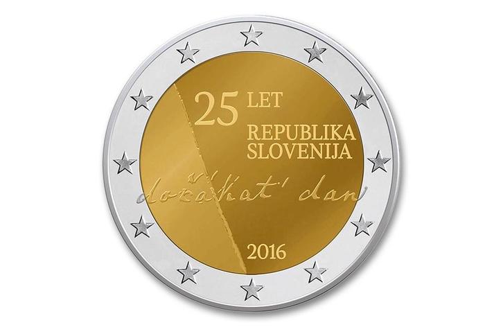 2 euro 25 jaar Onafhankelijkheid 2016 - Slovenië, Postzegels en Munten, Munten | Europa | Euromunten, Verzenden